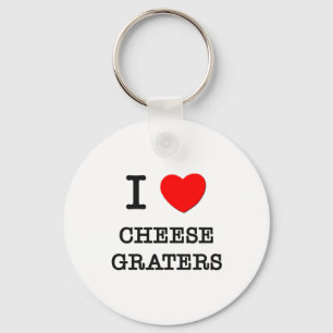 I Love Cheese Graters Keychain