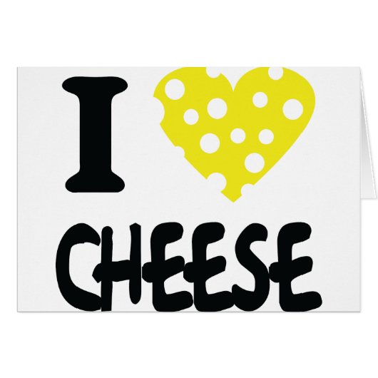 I love cheese icon cards (Front Horizontal)