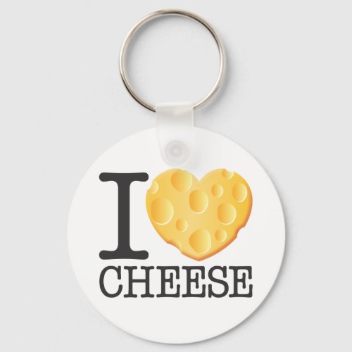 I Love Cheese Keychain