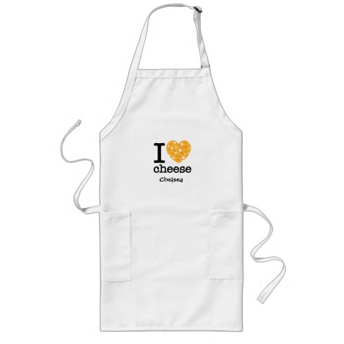 I Love Cheese Long Apron