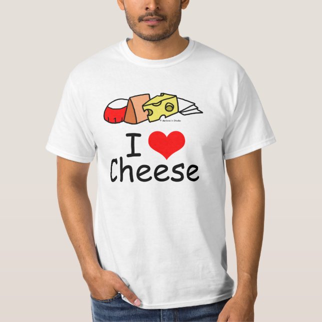 I Love Cheese T-Shirt (Front)