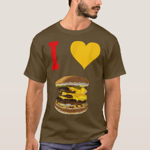 I Love CheeseburgersFoodie Restaurant Chef Cooking T-Shirt