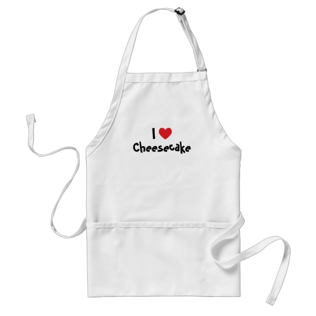 I Love Cheesecake Adult Apron (Front)
