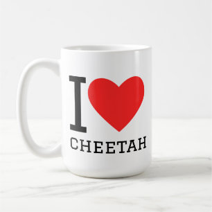 I love cheetah  coffee mug