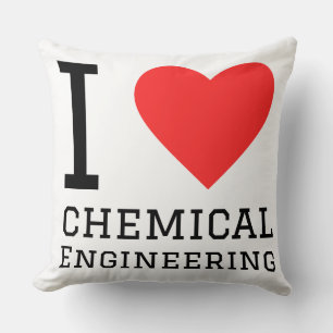I love chemical engineering throw pillow