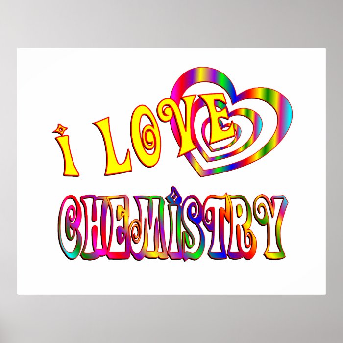 I Love Chemistry Poster