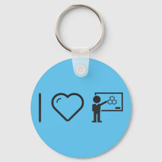 I Love Chemistry Teachers Keychain