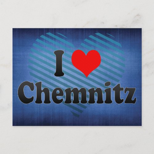 I Love Chemnitz Germany Postcard