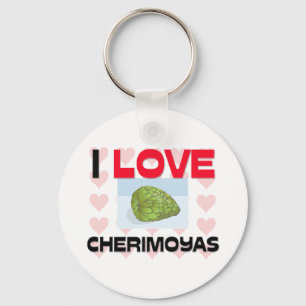 I Love Cherimoyas Keychain