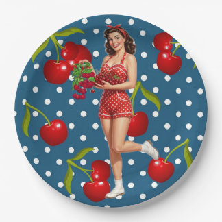 I Love Cherries Paper Plates