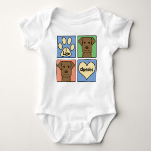 I Love Chesapeake Bay Retrievers Baby Bodysuit