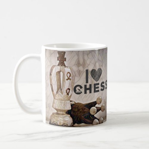 I Love Chess Coffee Mug