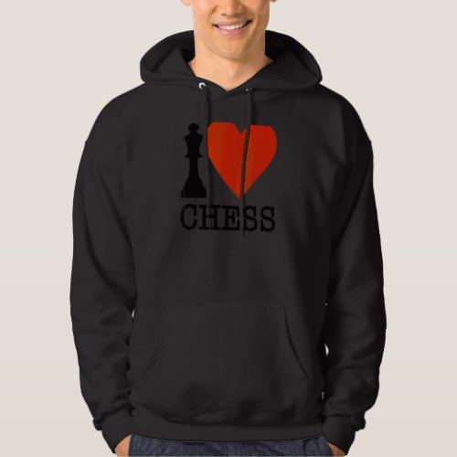 I Love Chess Queen Chess  I Heart Chess Love Chess Hoodie
