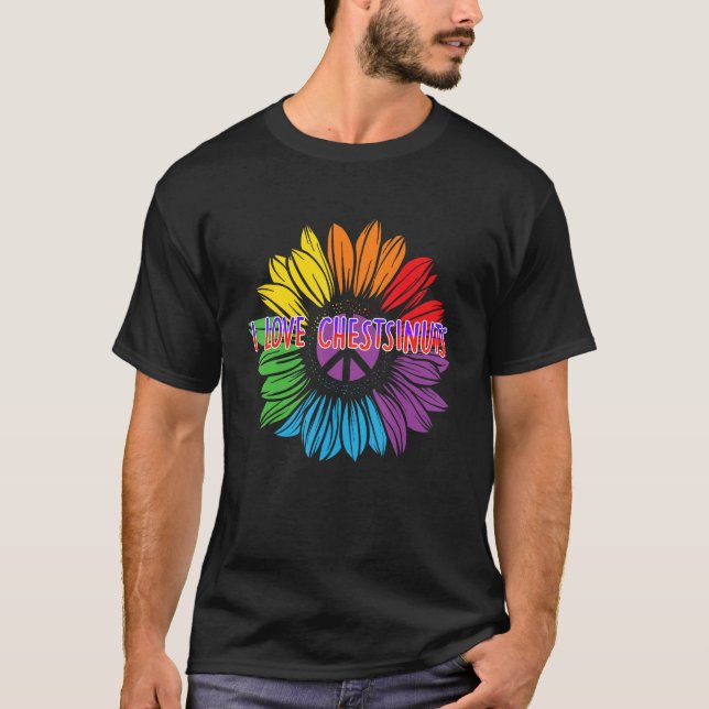 I Love Chests Nuts Bisexual Adult Humor Bi Naughty T-Shirt (Front)