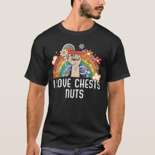 I Love Chests Nuts Bisexual Pride Bisexuality LGBT T-Shirt