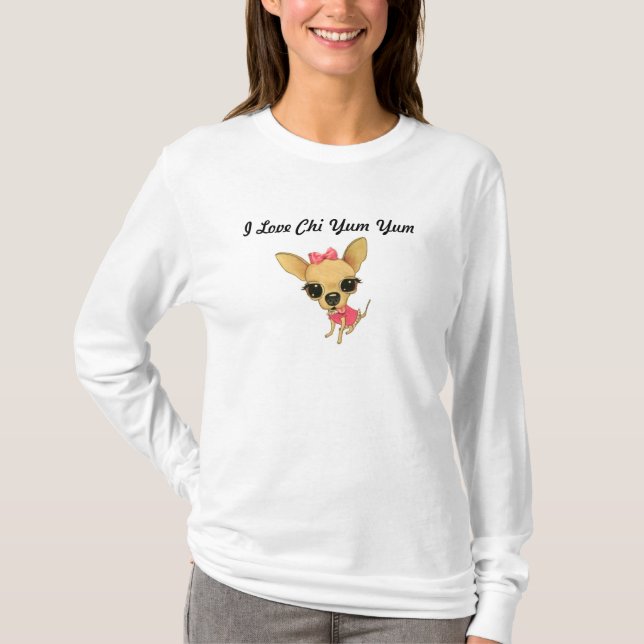 I Love Chi Yum Yum Long Sleeve T-Shirt (Front)