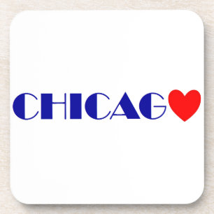 I love Chicago Beverage Coaster