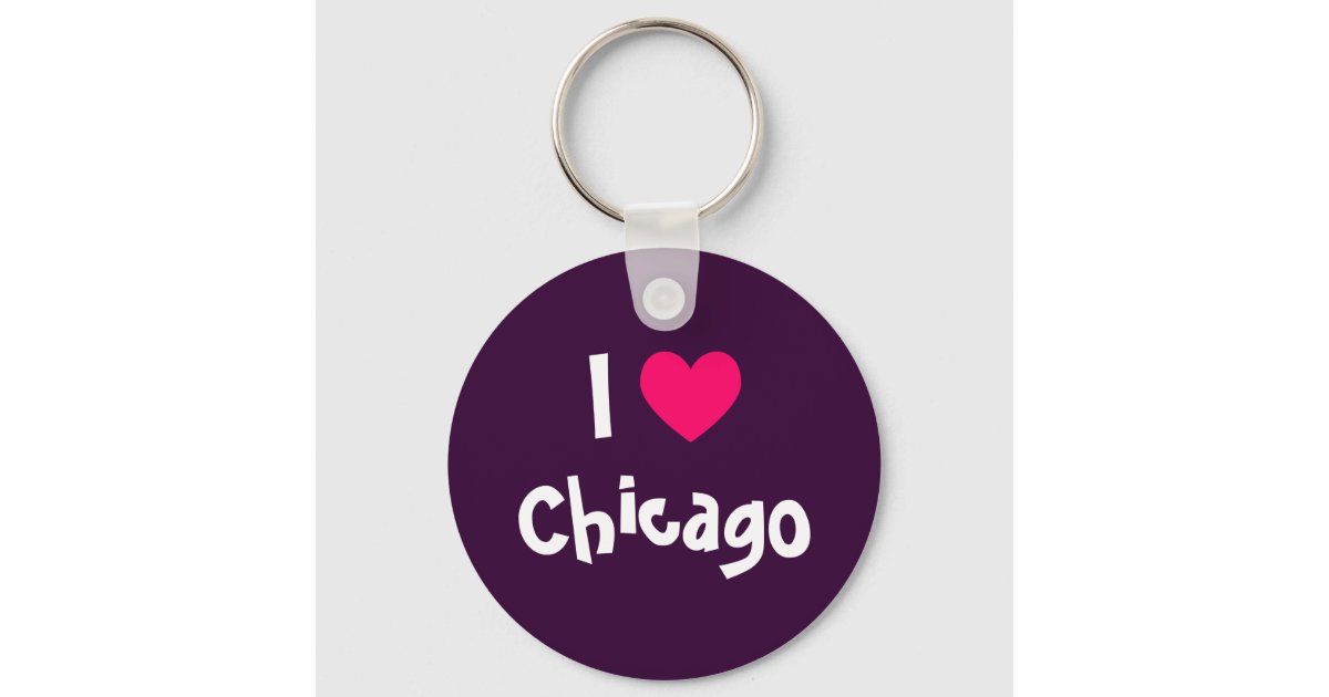 I Love Chicago Keychain | Zazzle