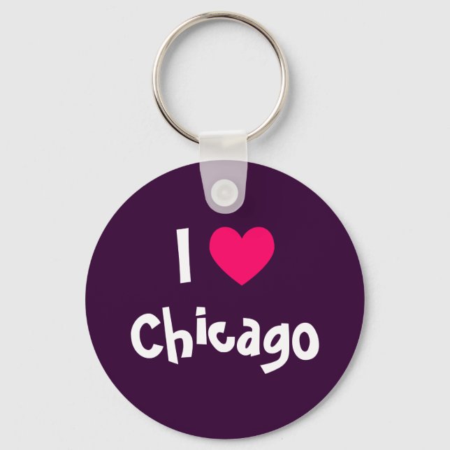 I Love Chicago Keychain (Front)