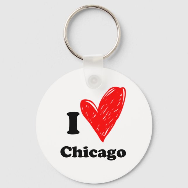 I love Chicago Keychain (Front)