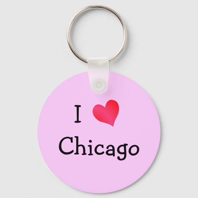 I Love Chicago Keychain (Front)