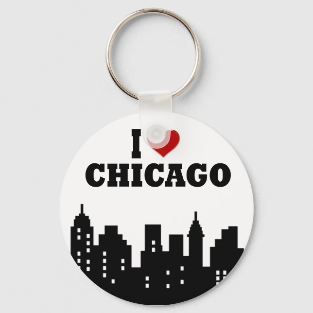 I Love Chicago Keychain (Front)
