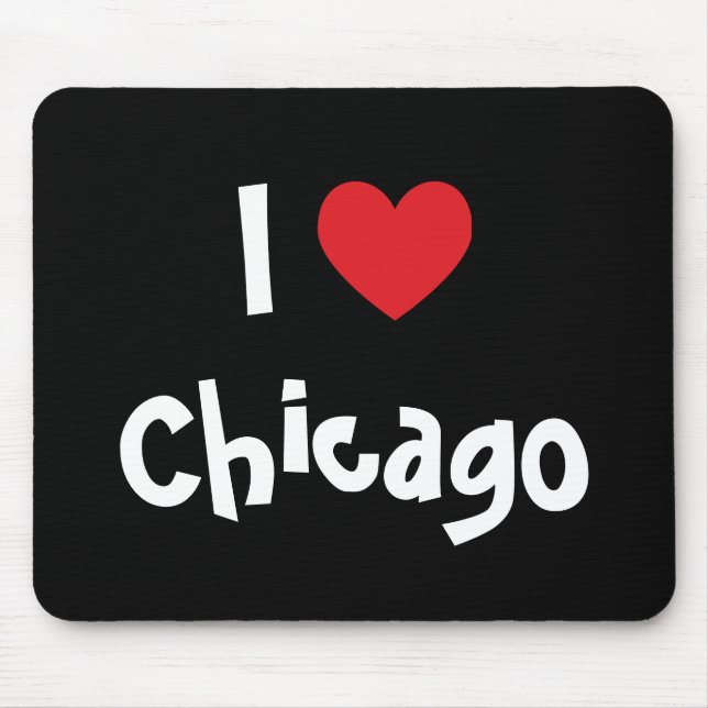 I Love Chicago Mouse Pad (Front)