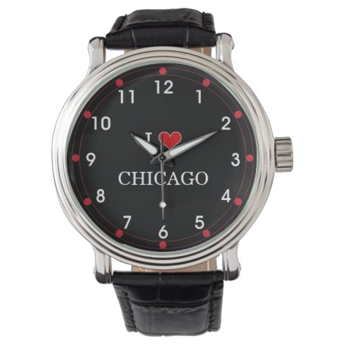 I Love Chicago popular design Watch