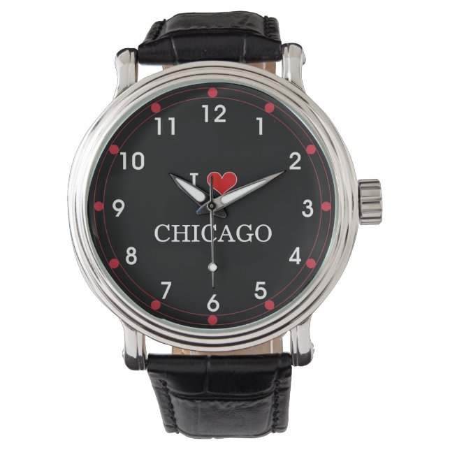 I Love Chicago, popular design, Watch (Front)