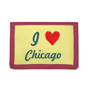 I Love Chicago Tri-fold Wallet