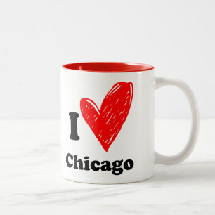 I love Chicago Two-Tone Coffee Mug