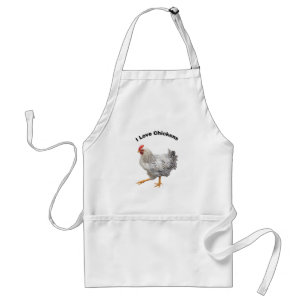 I Love Chickens. Adult Apron