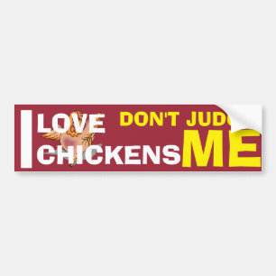 I LOVE CHICKENS Bumper Sticker