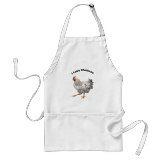 I Love Chickens. chickens, humor, funny Adult Apron