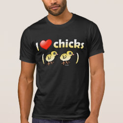 I Love Chicks (birds) Men's Alternative Apparel Basic Crew Neck T-Shirt