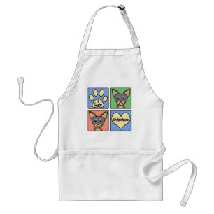 I Love Chihuahuas Adult Apron
