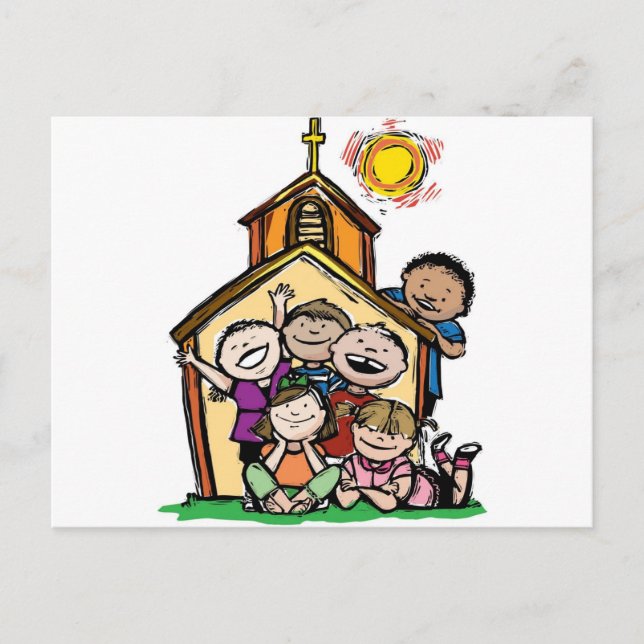 I Love Children's Church! Postcard (Front)