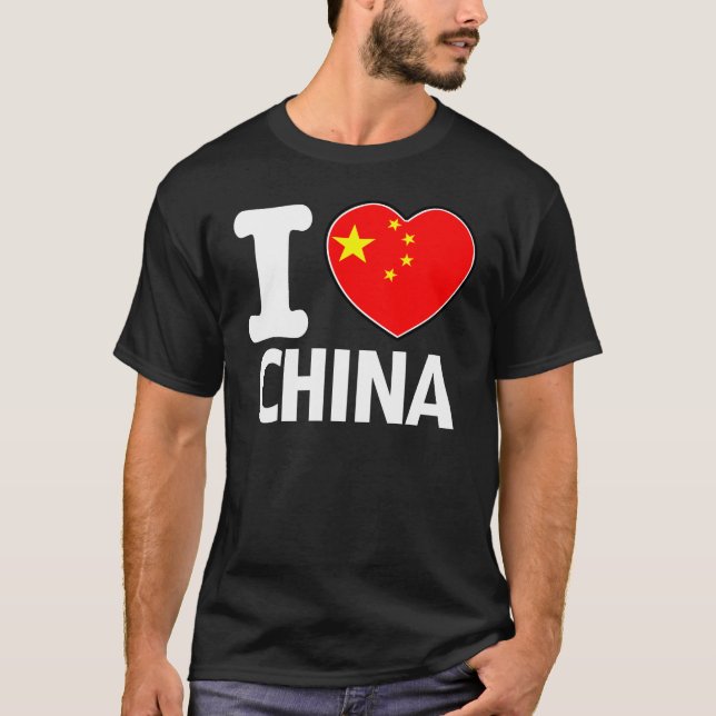 I Love china gift T-Shirt (Front)