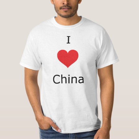 I Love China T-shirt