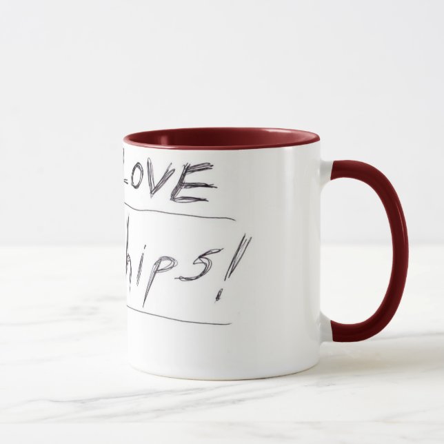 I Love Chips by Maree Hardy - Mug (Right)