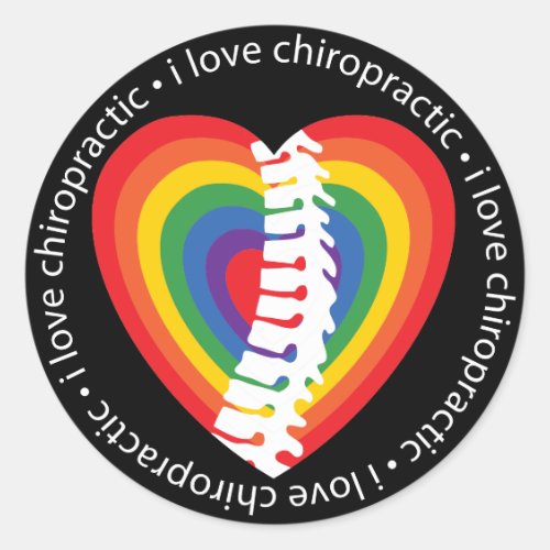 I Love Chiropractic Stickers