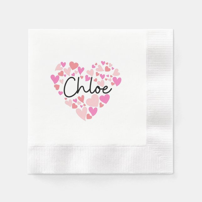 I love Chloe Napkins (Front)