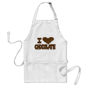 I love chocolate adult apron