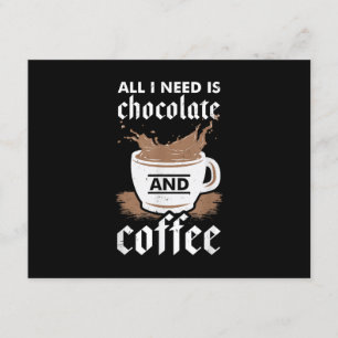 I Love Chocolate And Coffee Enclosure Card