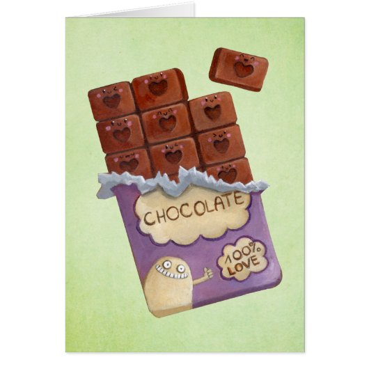 I love Chocolate Cards (Front)