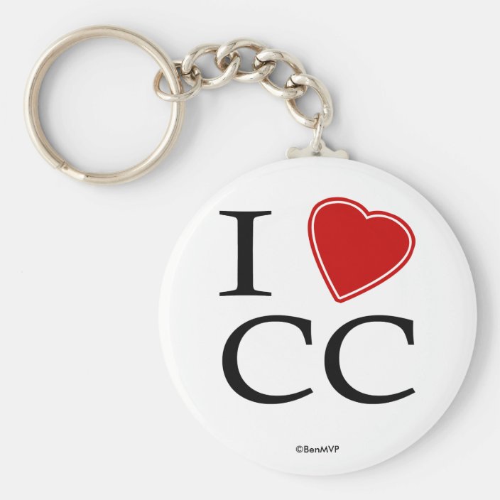 I Love Chocolate City Keychain