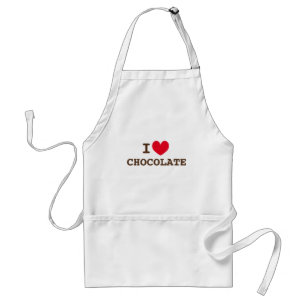 I love chocolate. Cute apron for chocolatier