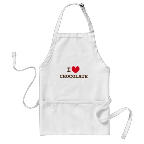 I love chocolate Cute apron for chocolatier