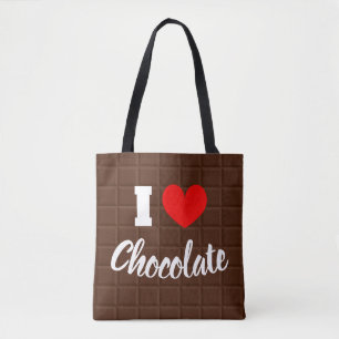 I love chocolate cute shoulder tote bag accessory