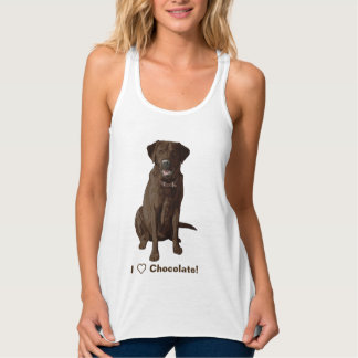 I Love Chocolate Labrador Retrievers Tank Top